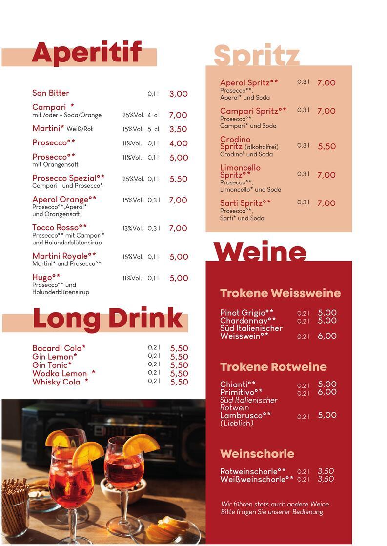 Eiscafe Venezia - Speisekarte